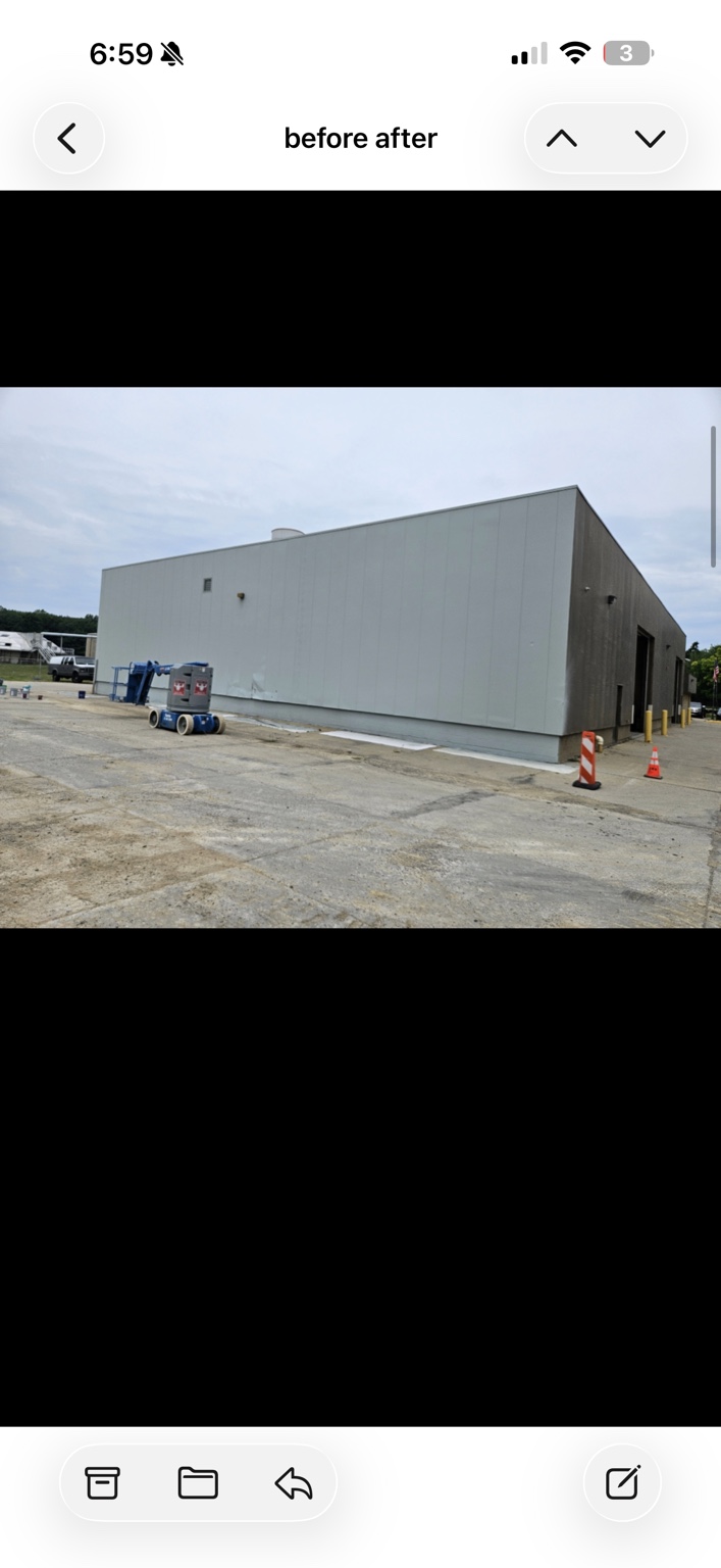 Commercial building after painting